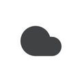 Cloud icon Vector logo set flat Royalty Free Stock Photo