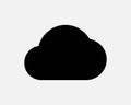 Cloud Icon Weather Season Cloudy Sky Computer Data Storage Server Internet Network Black Vector Clipart Sign Symbol Illustration Royalty Free Stock Photo