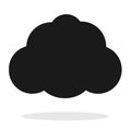 Cloud Icon on white background. Vector flat illustration