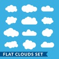 Cloud icons set