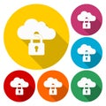 Cloud Identity Security Concept, cloud security design, vector illustration