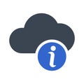 Cloud info icon Royalty Free Stock Photo