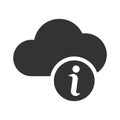 Cloud info icon Royalty Free Stock Photo