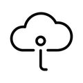 Cloud info icon Royalty Free Stock Photo