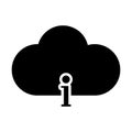Cloud Info Icon Royalty Free Stock Photo
