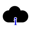 Cloud Info Icon Royalty Free Stock Photo