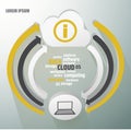 Cloud infographics Royalty Free Stock Photo