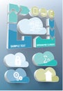 Cloud infographics Royalty Free Stock Photo