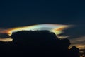 Cloud iridescence, or irisation, is a colorful light phenomenon that occurs in clouds
