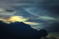 Cloud iridescence or irisation is a colorful optical phenomenon that occurs in a cloud