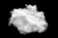 Cloud isolated black background Royalty Free Stock Photo