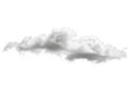 Cloud Isolated on White Background - Fluffy Sky, Weather Concept Royalty Free Stock Photo