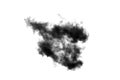 Cloud Isolated on white background,Smoke Textured,Abstract black