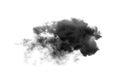 Cloud Isolated on white background,Textured Smoke,Brush Clouds,Abstract black Royalty Free Stock Photo