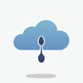 Cloud Kitchen and Food Delivery Service Icon Royalty Free Stock Photo