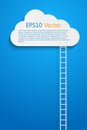 Cloud and ladder Royalty Free Stock Photo