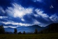 Cloud landscape . Religion background