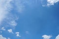White clouds and blue sky background. Royalty Free Stock Photo