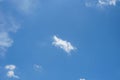 White clouds and blue sky background. Royalty Free Stock Photo