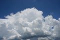 Cloudy sky with stratocumulus clouds when the storm is coming, clouds and blue sky background. Royalty Free Stock Photo