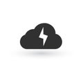 Cloud Lighting logo icon. vector illustration isolated on white background