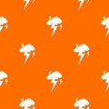 Cloud and lightning pattern seamless Royalty Free Stock Photo