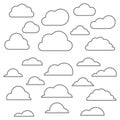 Cloud line icon Royalty Free Stock Photo