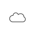 Cloud line icon