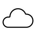 Cloud Line Icon Royalty Free Stock Photo