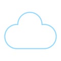 Cloud line icon. Vector illustration. stock image. Royalty Free Stock Photo