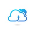 Cloud logo design Royalty Free Stock Photo
