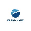 Cloud logo design vector template Royalty Free Stock Photo