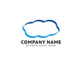 Cloud Logo Icon Template Vector Design Royalty Free Stock Photo