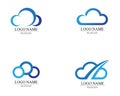 cloud logo and symbols