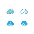Cloud Logo vector Royalty Free Stock Photo