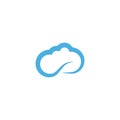Cloud Logo vector Royalty Free Stock Photo