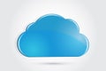 Logo cloud icon clip art Royalty Free Stock Photo