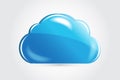 Cloud storage logo vector image Royalty Free Stock Photo
