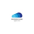 Cloud logo vector icon Royalty Free Stock Photo