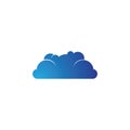 Cloud logo vector icon Royalty Free Stock Photo