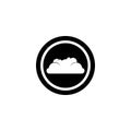 Cloud logo vector icon Royalty Free Stock Photo