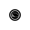 Cloud logo vector icon Royalty Free Stock Photo