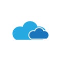 Cloud logo vector template symbol deesign Royalty Free Stock Photo
