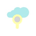 Cloud, magnifier icon. Simple color vector elements of internet storage icons for ui and ux, website or mobile application