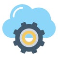 Cloud maintenance Isolated Vector Illustration Icon editable Royalty Free Stock Photo