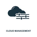 Cloud Management creative icon. Simple element illustration. Cloud Management concept symbol design from web development collectio Royalty Free Stock Photo