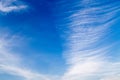 Cloud many layer vertical on blue sky baclground Royalty Free Stock Photo