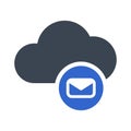 Cloud massage icon Royalty Free Stock Photo