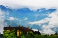 Cloud and mist around the Hehuan Mountain Royalty Free Stock Photo