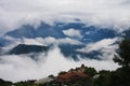 Cloud and mist around the Hehuan Mountain Royalty Free Stock Photo